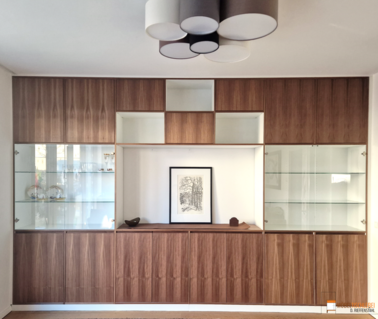 Wohnraum | Anbauwand Nussbaum